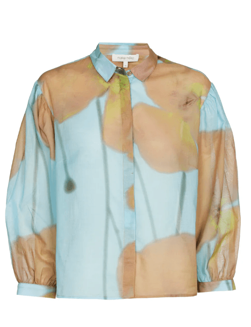 Turquoise bloes met camel bloemen - Afbeelding 2