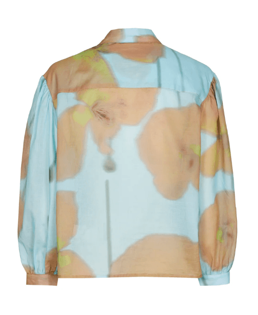 Turquoise bloes met camel bloemen - Afbeelding 3