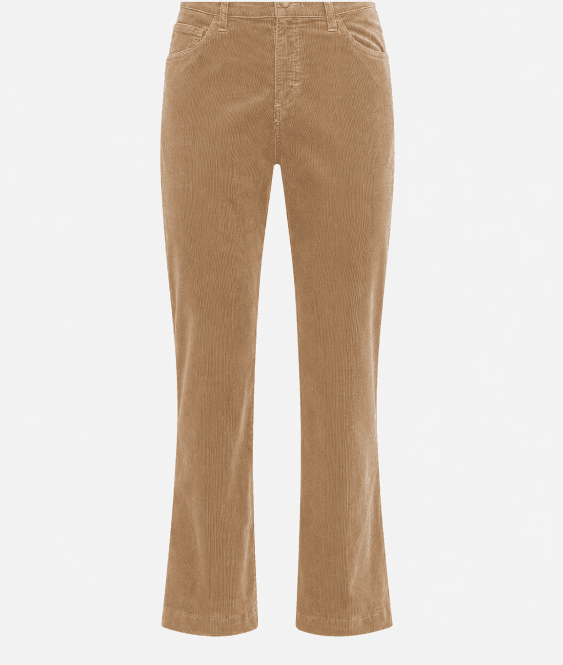 Corduroy : five-pocketbroek in cigarette fit in camelkleur - Afbeelding 6