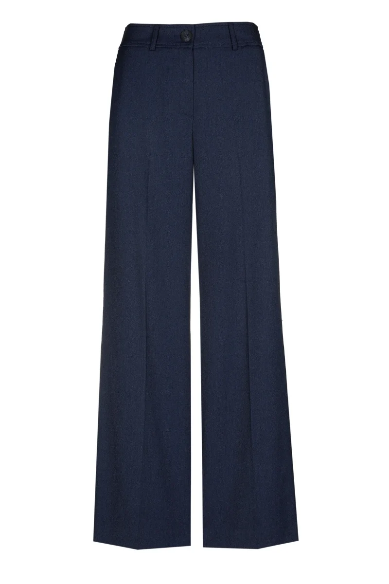 Rechte lange donkerblauwe broek - Afbeelding 4